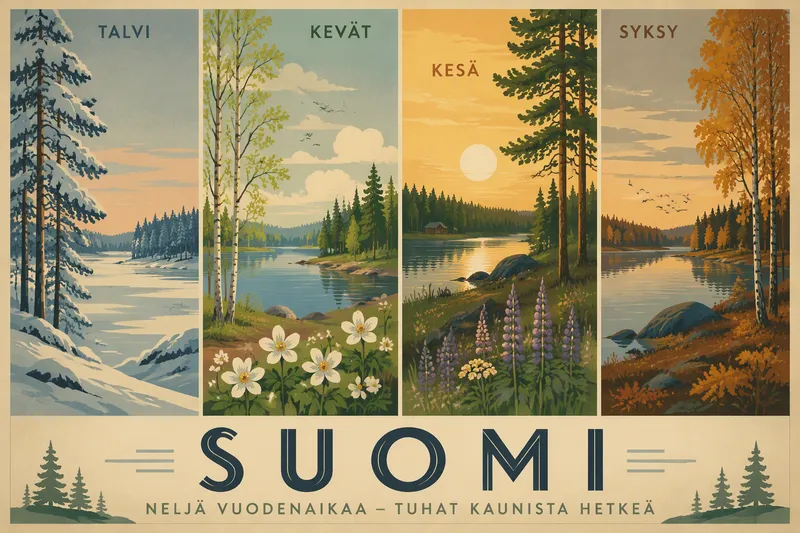 Suomen luonto eri vuodenaikoina