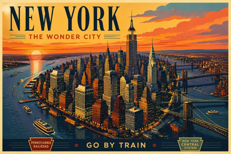 New Yorkin siluetti auringonlaskun aikaan New Yorkin siluetti auringonlaskun aikaan